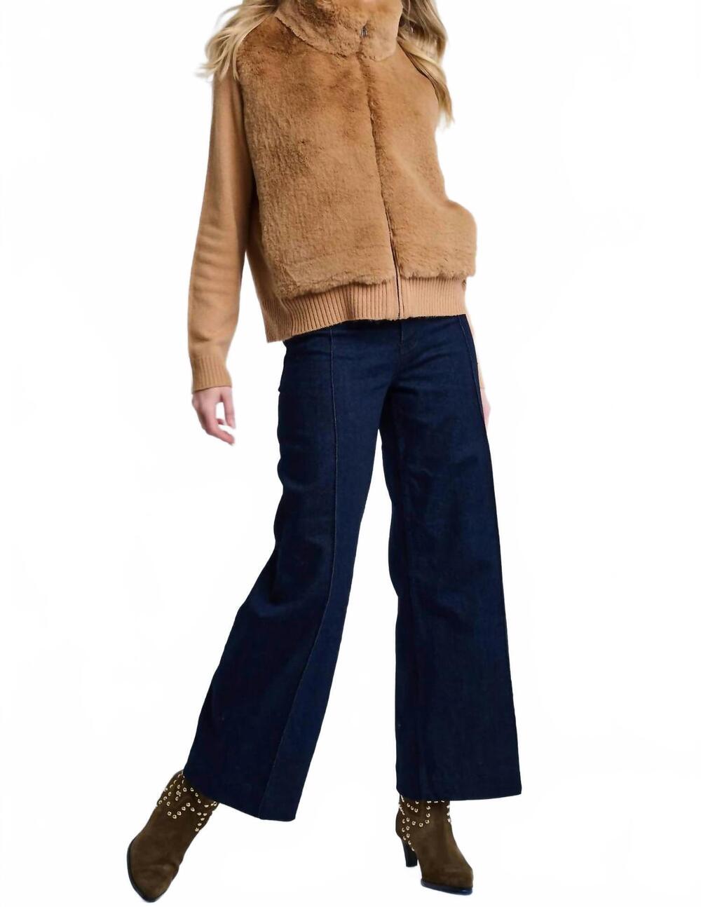 NEW LISA TODD teddy sweater coat in camel